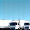 Fleet of delivery trucks